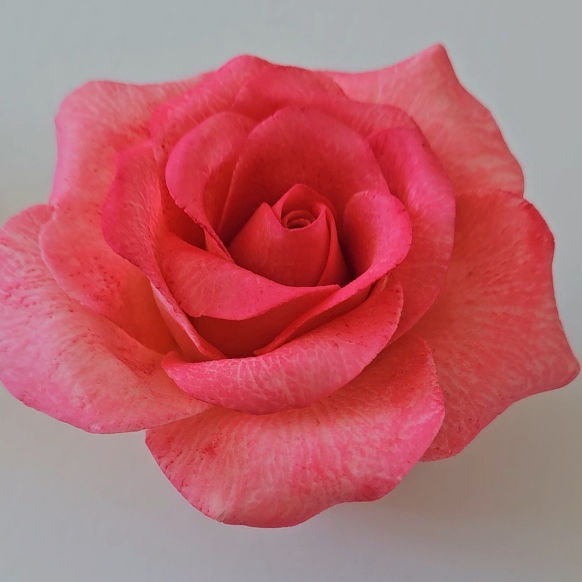 Pink flower chocolate Sculpture